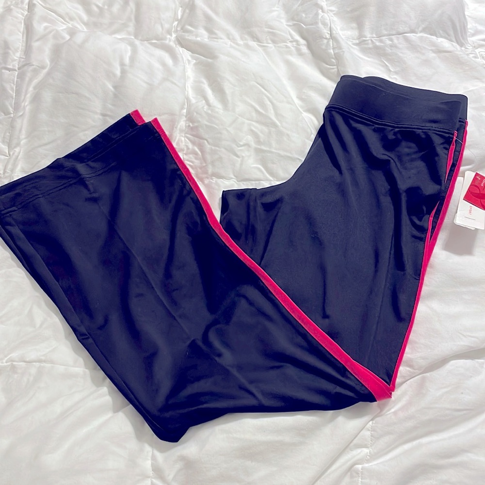 NWT - Style & Co Sport - Black & Pink Exercise Pants -  Small